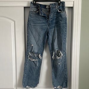 We The Free Distressed Blue Jeans